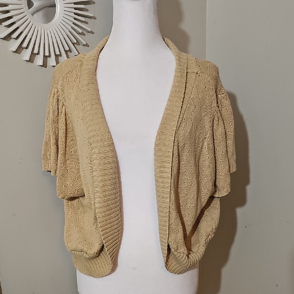 Dots Tan Women's Shrug